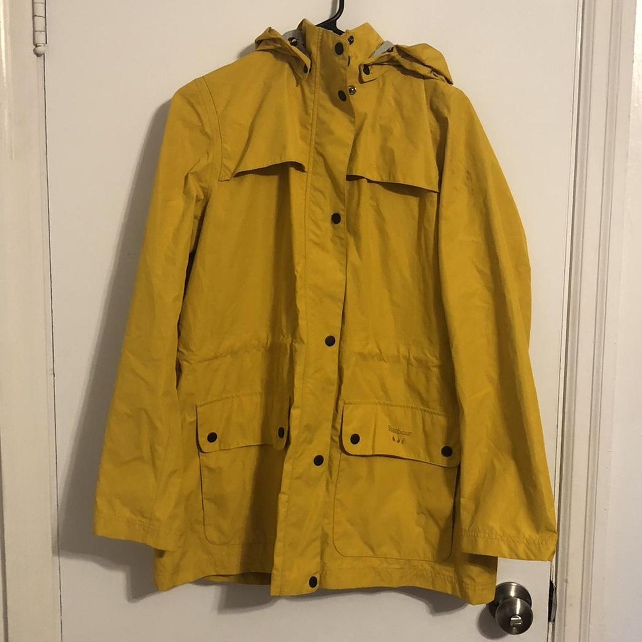 Barbour women's clearance yellow raincoat