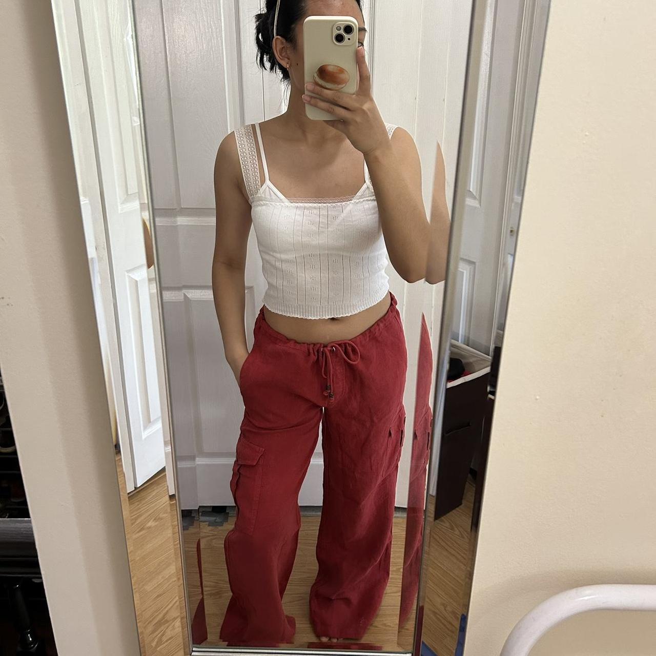 ABS Women's Red Trousers | Depop