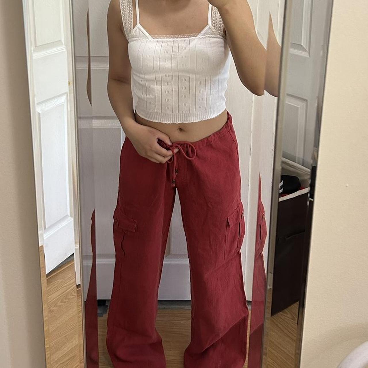 ABS Women's Red Trousers | Depop