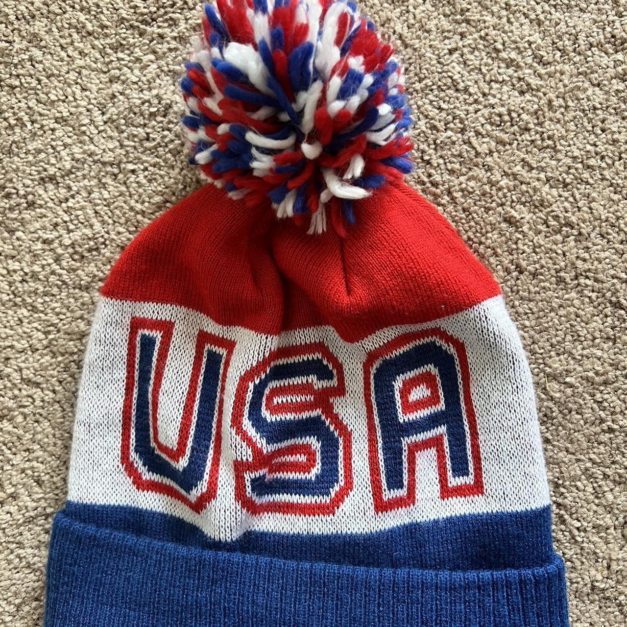 American Eagle USA Pom Pom Winter Hat Size 0 S 100