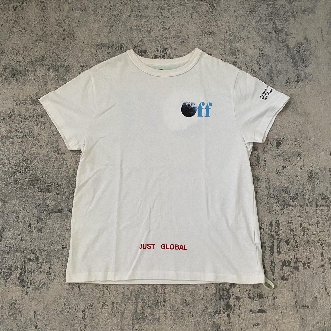 off white x kith just global t shirt graphic came