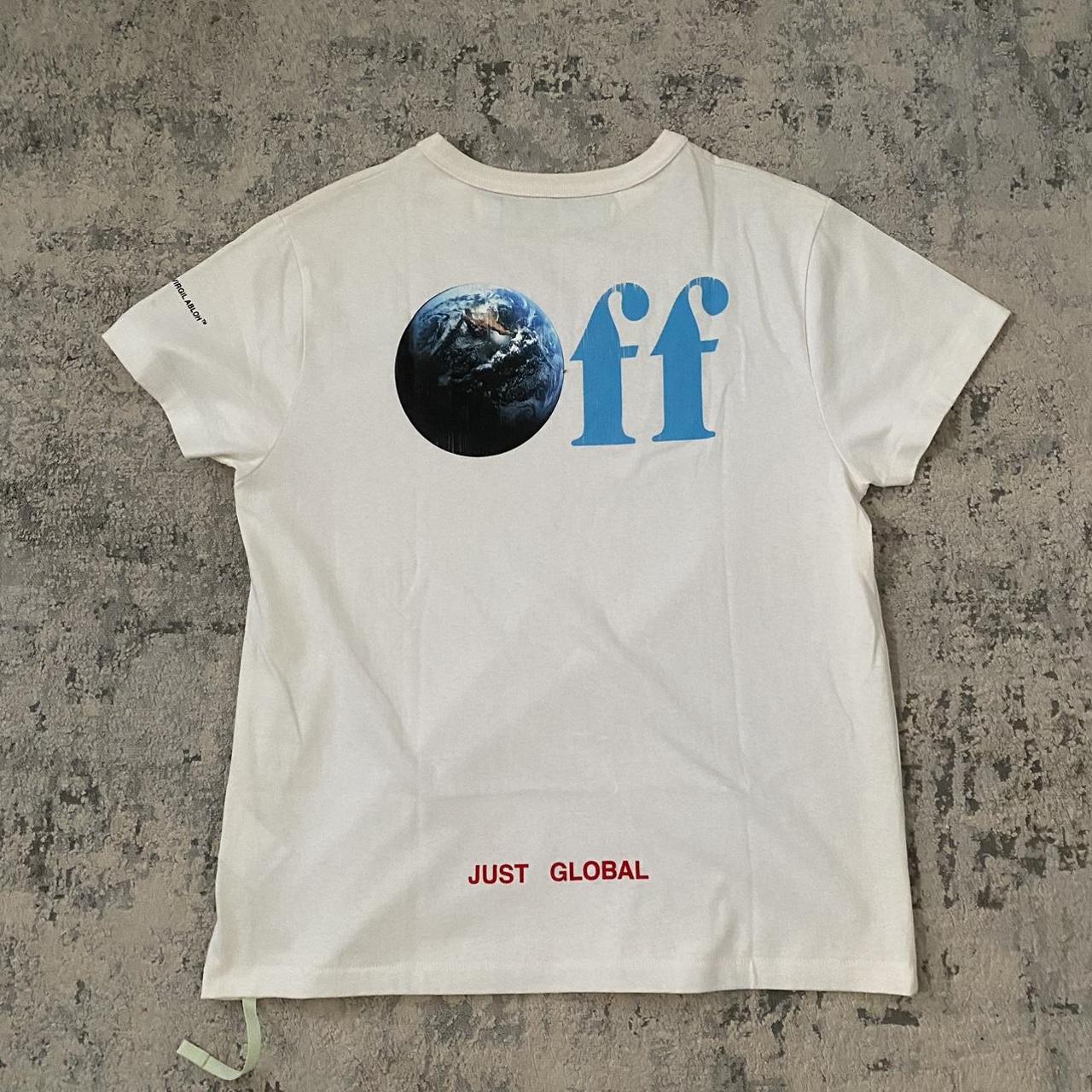 off white x kith just global t shirt graphic came