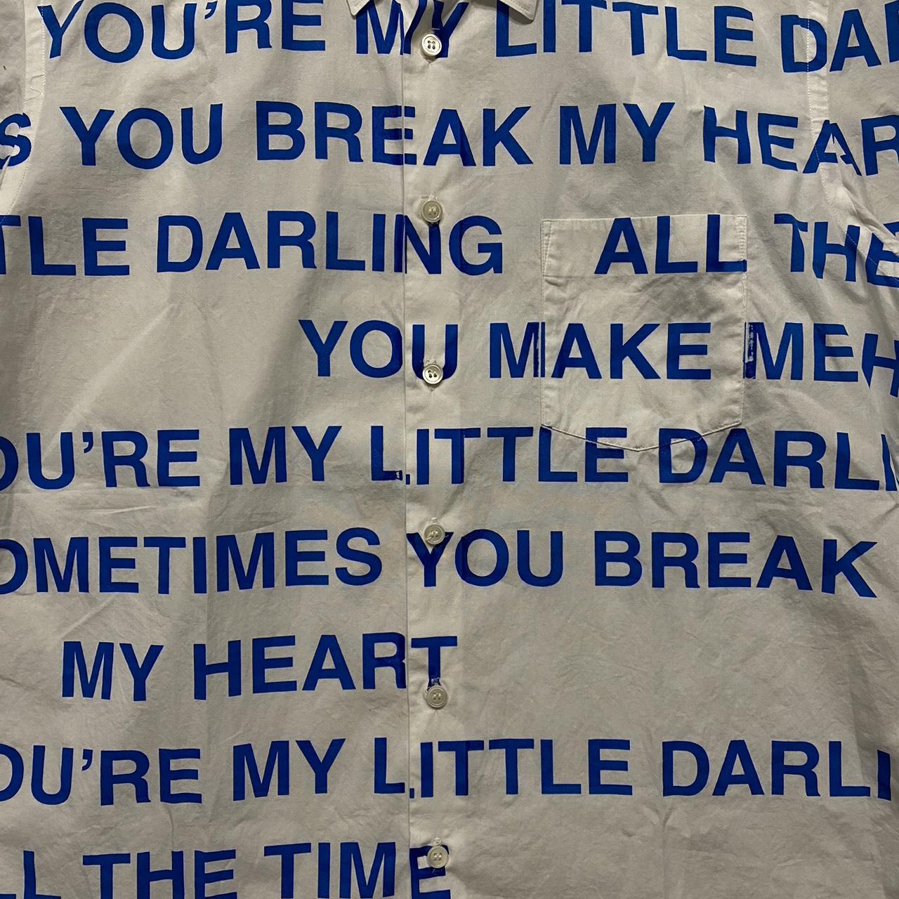 darling you're bad tシャツ Junya Watanabe Man SS02 Poem Button Up 