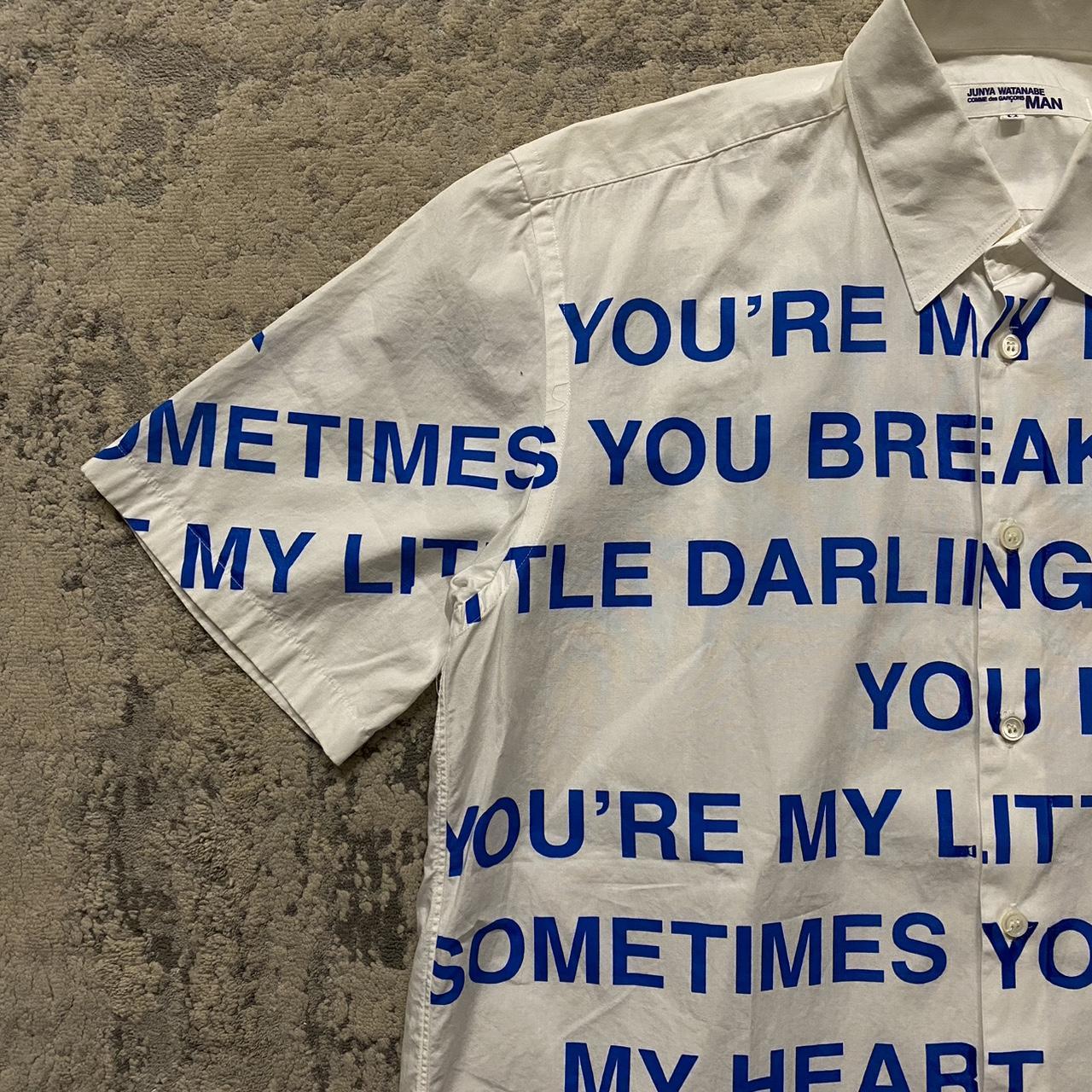 darling you're bad tシャツ Junya Watanabe Man SS02 Poem Button Up 