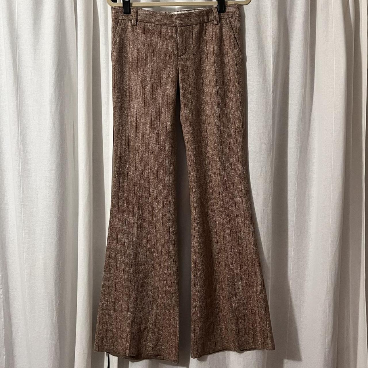Barney's Women's Burgundy and Brown Trousers