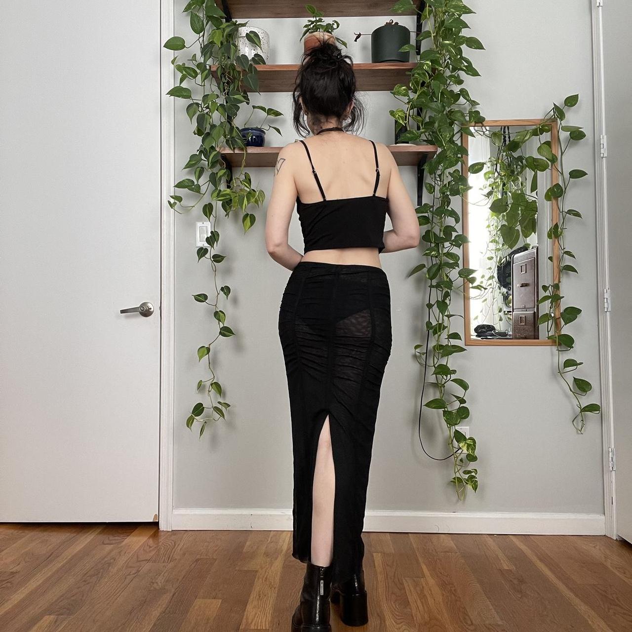 H&M Studio SS2024 Mesh Layered Maxi Pencil Skirt | Depop
