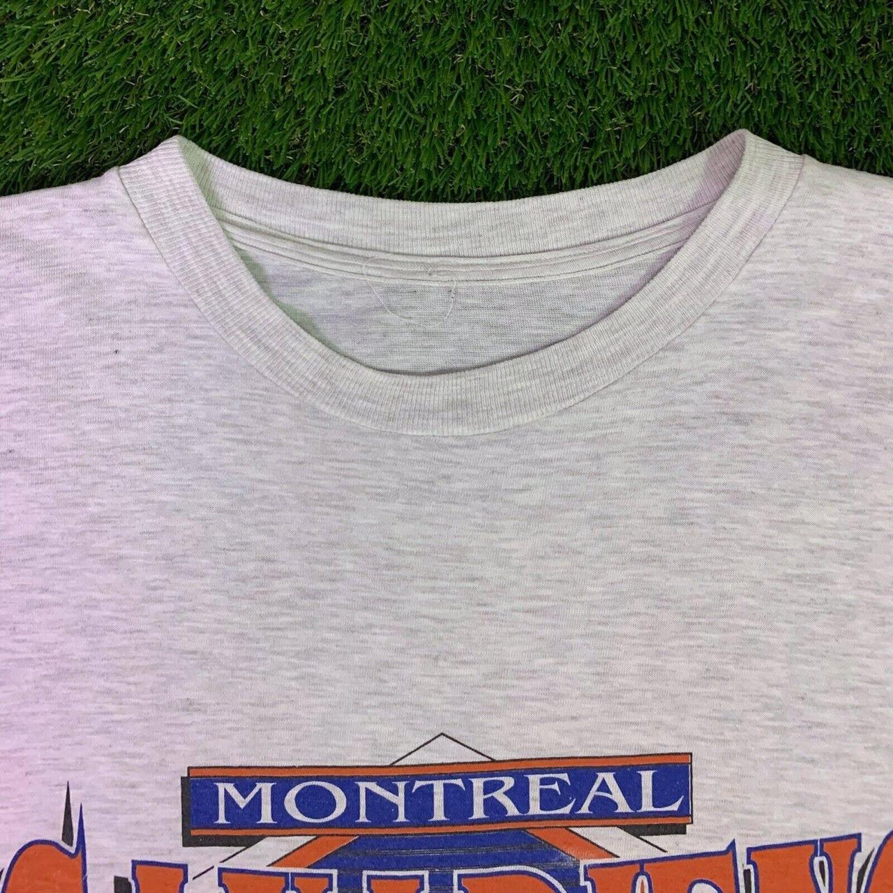 Vintage 90s Montreal Canadiens NHL Rare T Shirt Size... - Depop