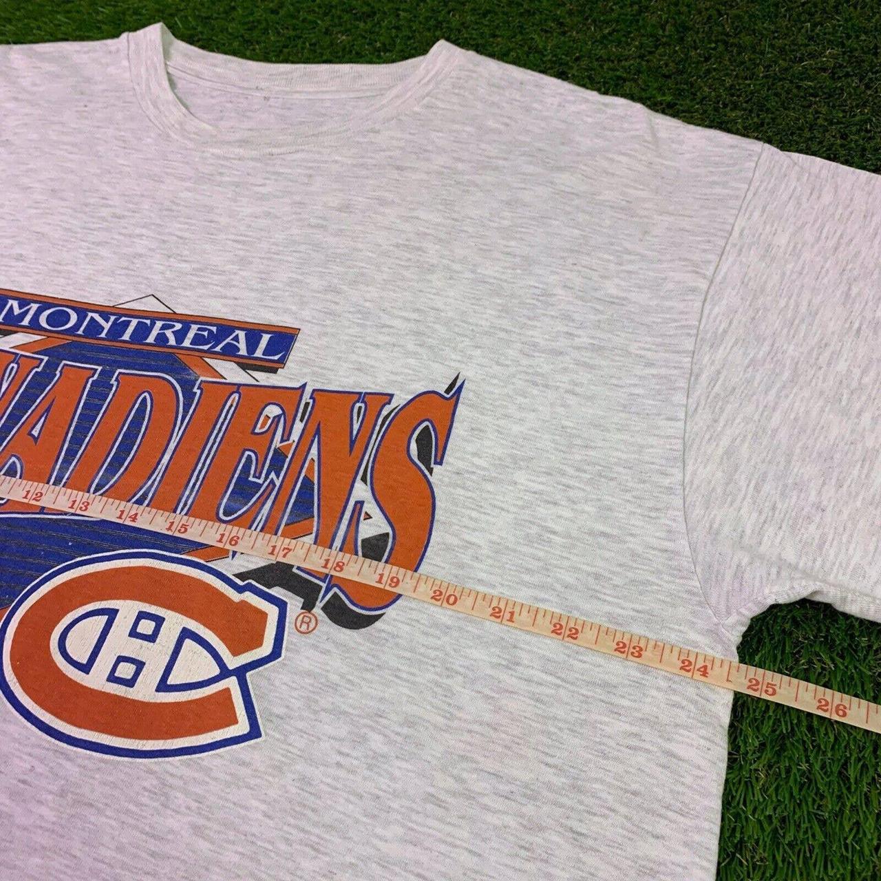 Vintage 90s Montreal Canadiens NHL Rare T Shirt Size... - Depop