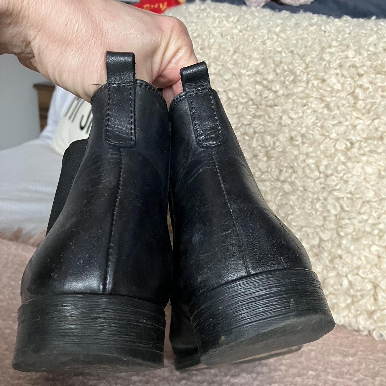 Jack Wills black leather Chelsea boots EU 37 I... - Depop