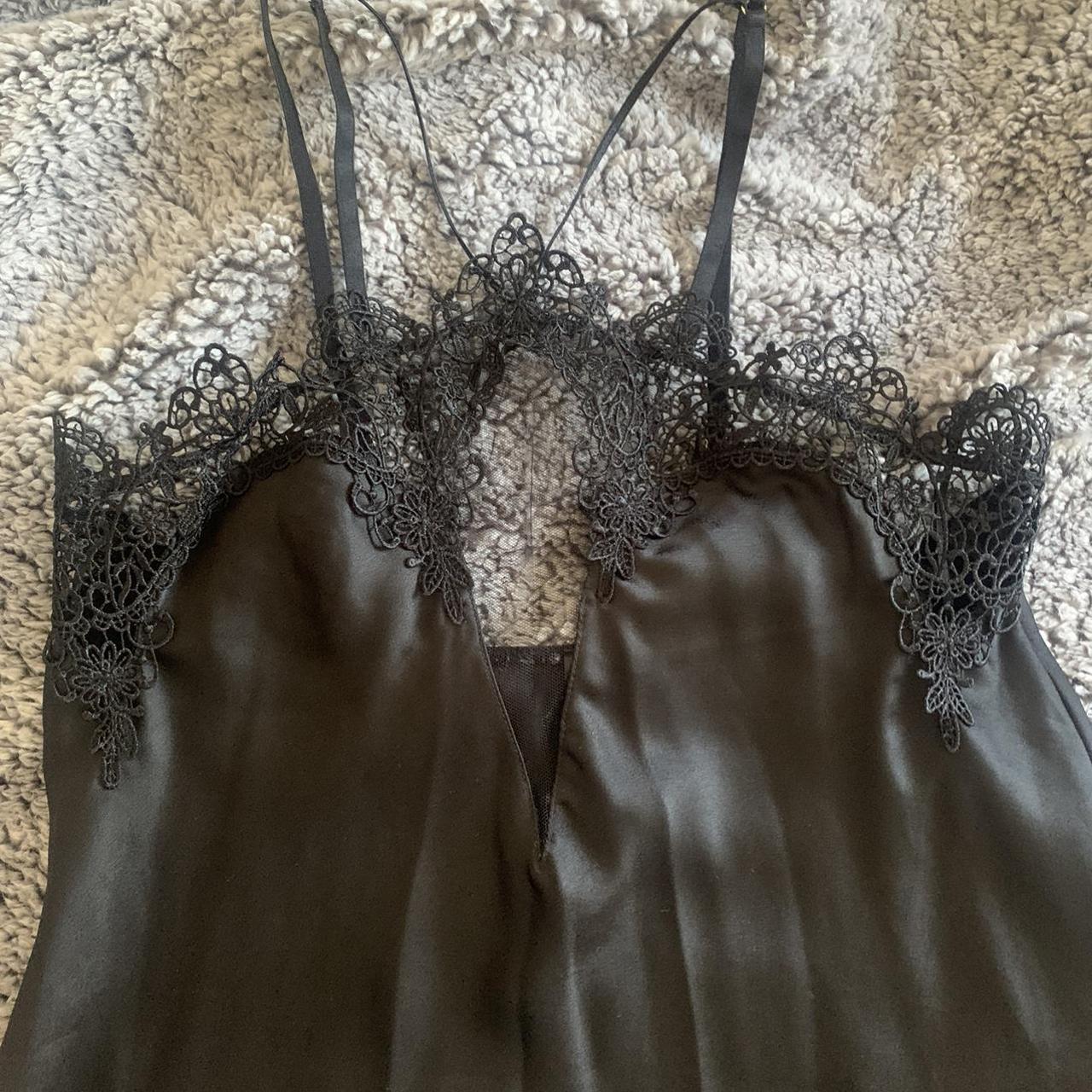 ann summers black strappy dress with mesh detail... - Depop