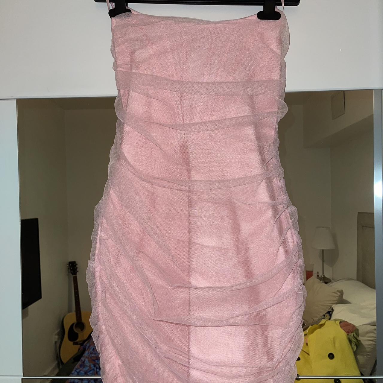 Missguided pink bandage dress best sale