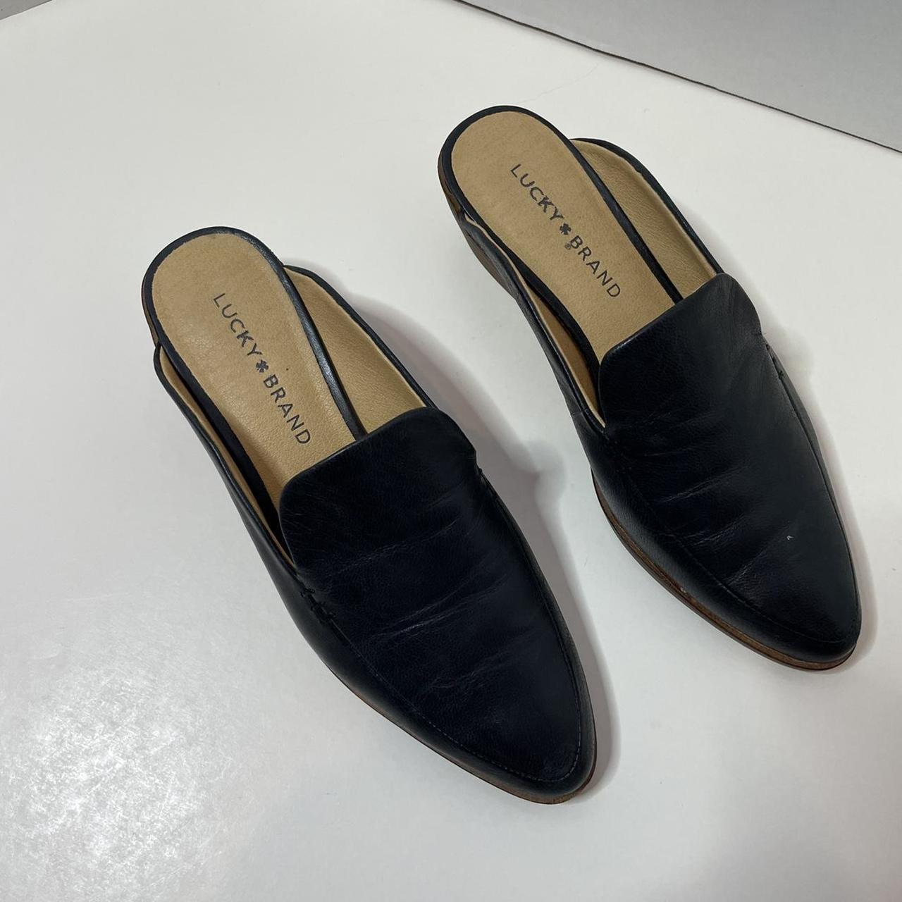 Lucky Brand Women's Black Mules | Depop