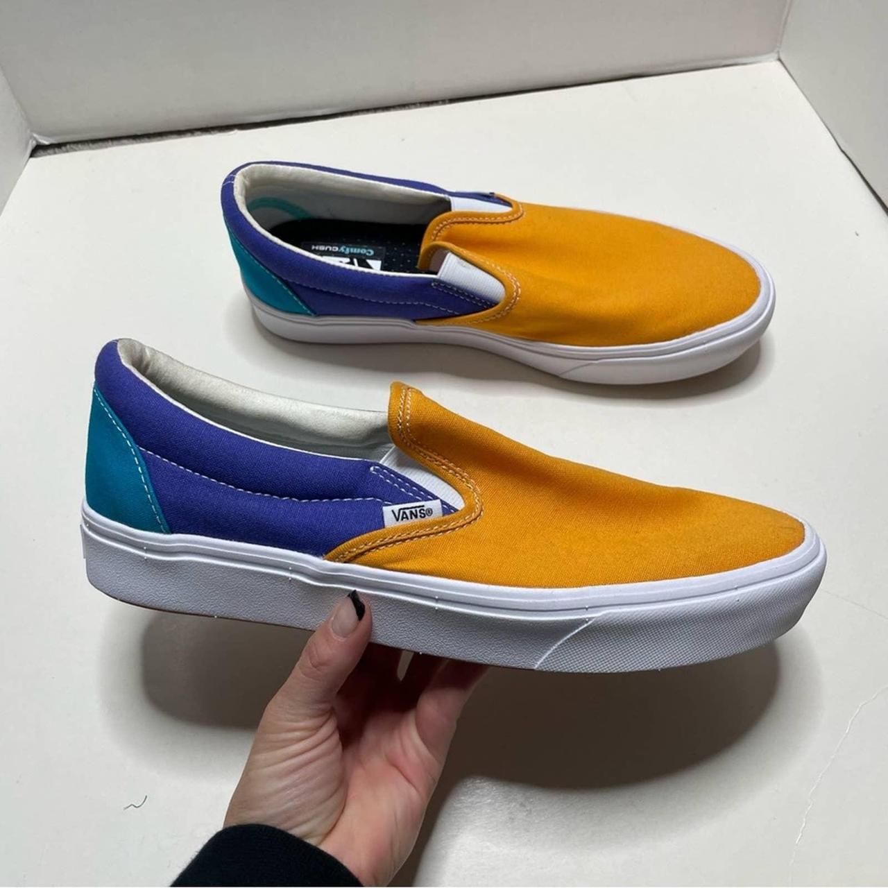 Vans Men'S Slip Ons Color Block Size 9 They Are... - Depop