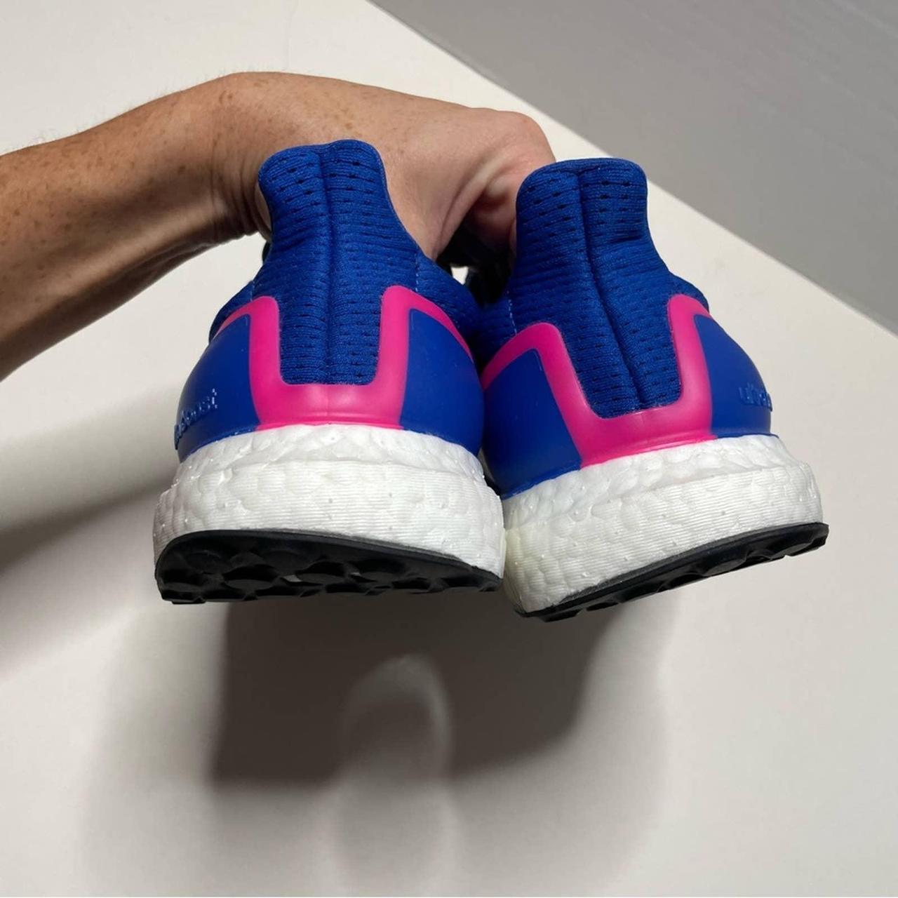 Adidas navy and pink on sale trainers