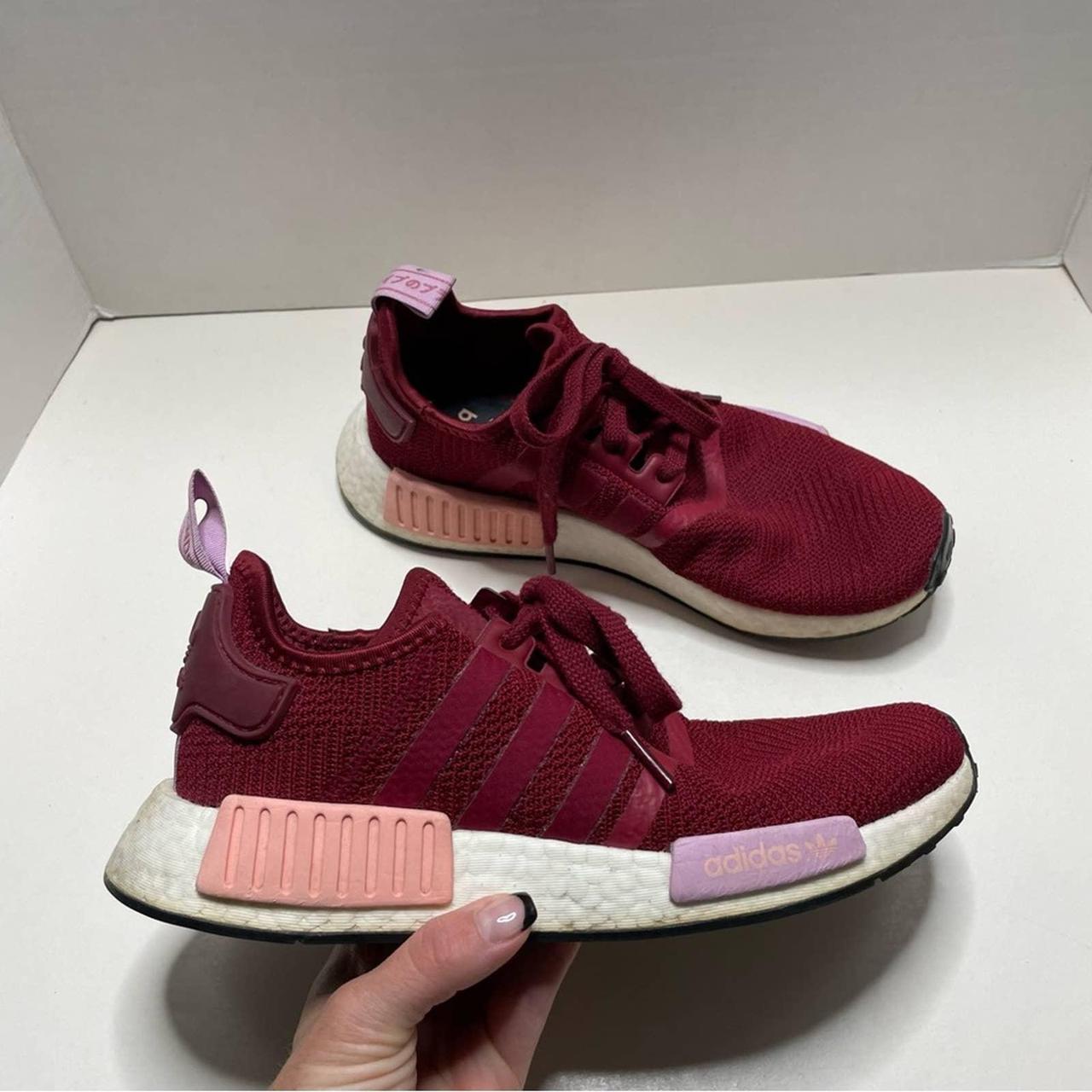 burgundy nmd womens