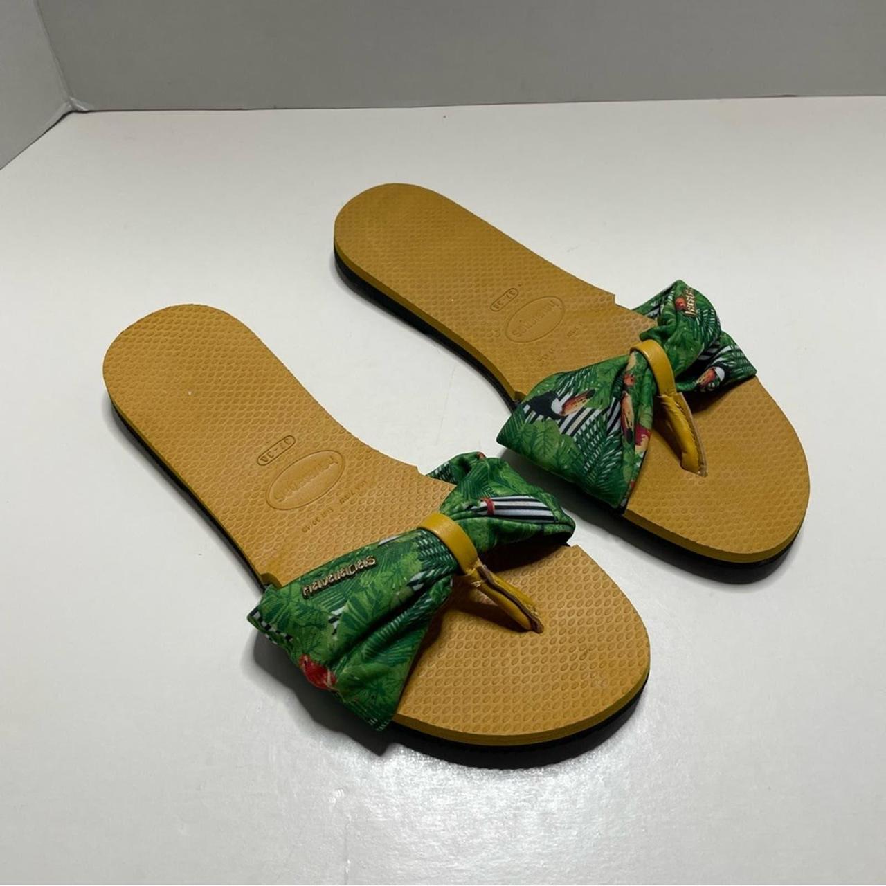 Havaianas Parrot Tropical Sandals Size 37 38 Like Depop