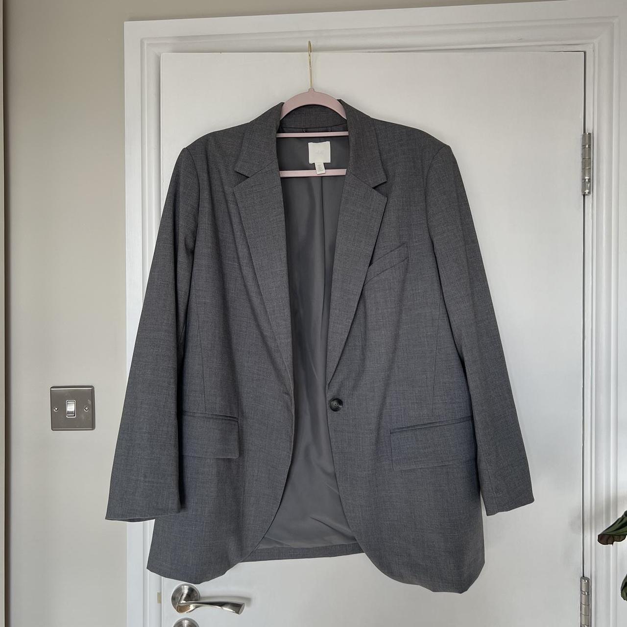 H&M Women's Grey Jacket Depop