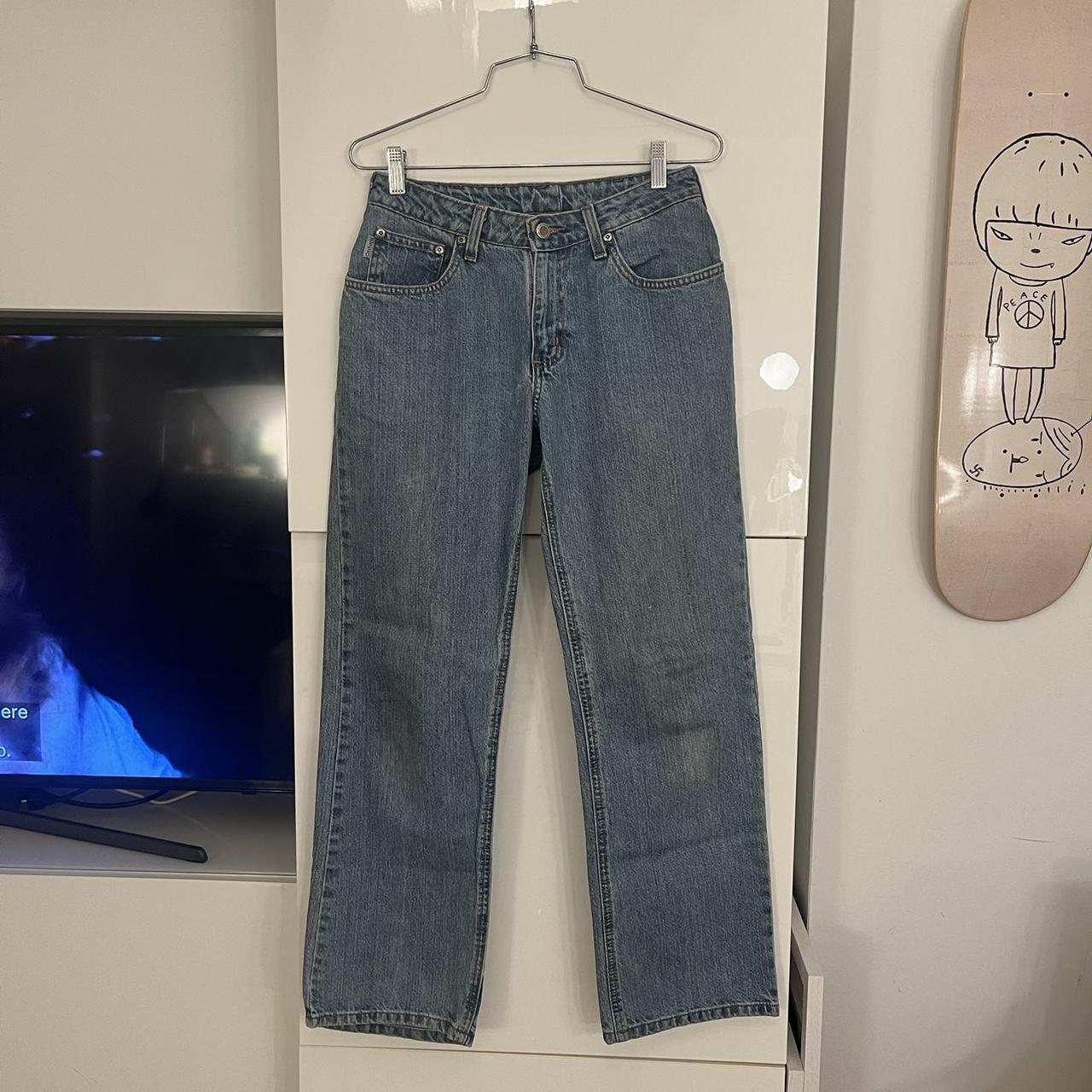 cute baggy carhartt jeans labeled a size 4x30 shown... - Depop