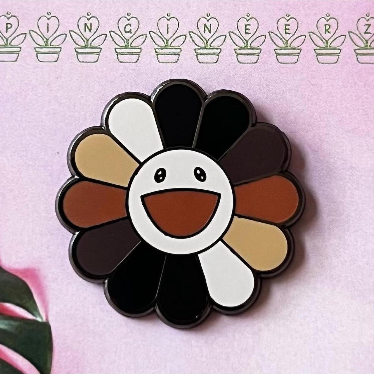 Takashi Murakami Kaikaikiki plush flower keychain - Depop