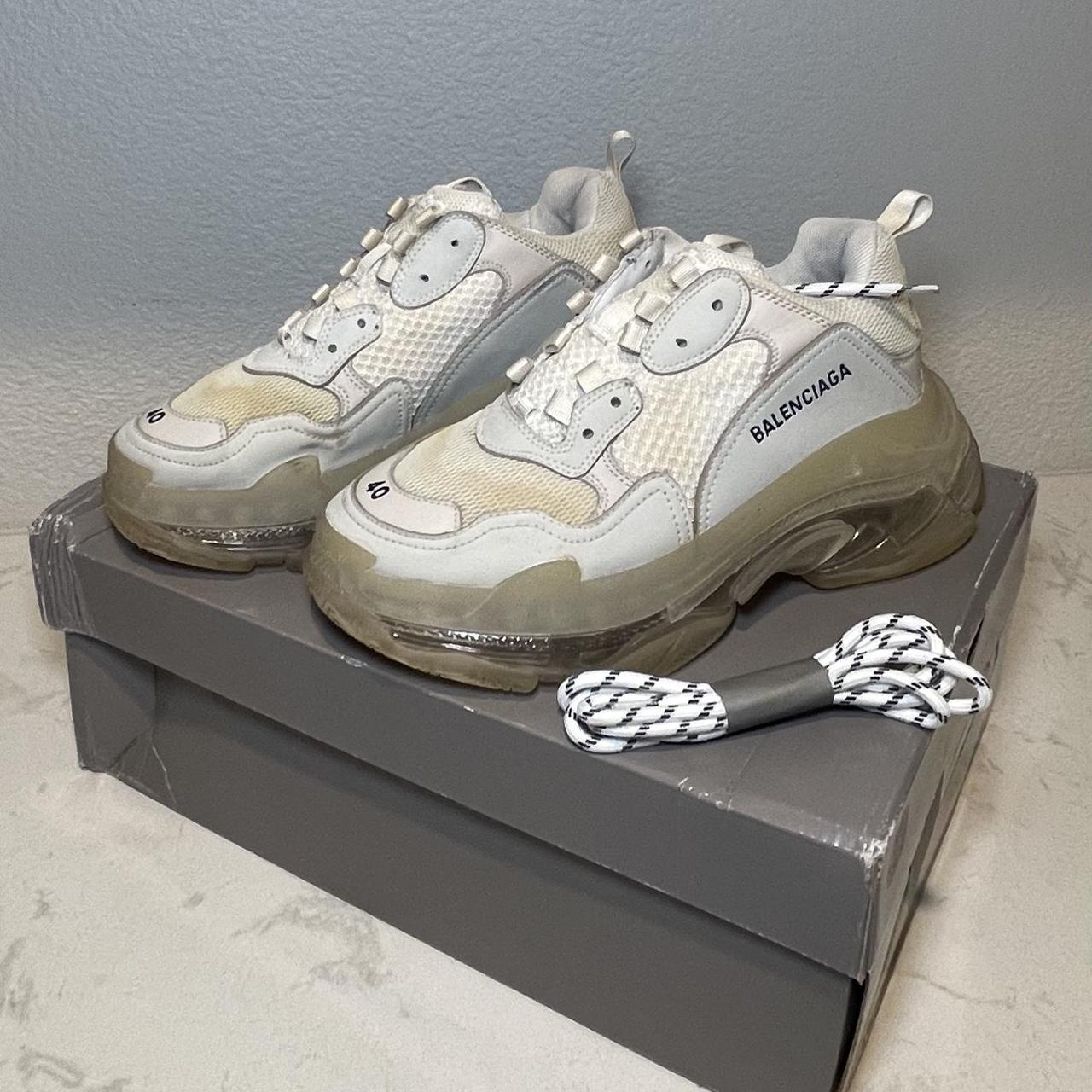 Balenciaga triple s hot sale white 4