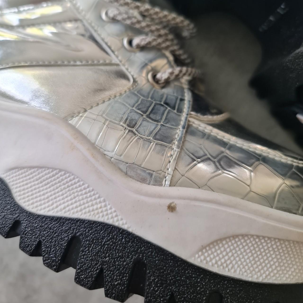 silver platform trainers uk