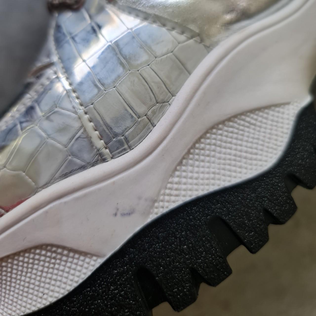 silver platform trainers uk