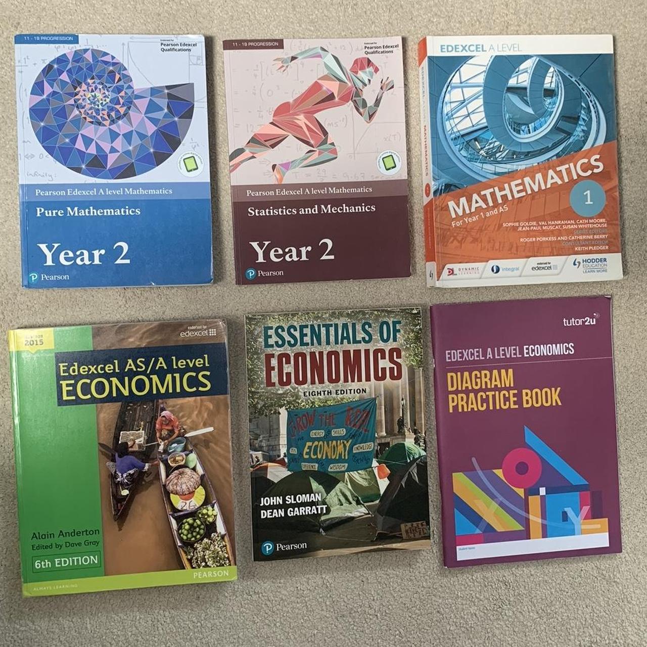 A level maths and economics text books Send... - Depop