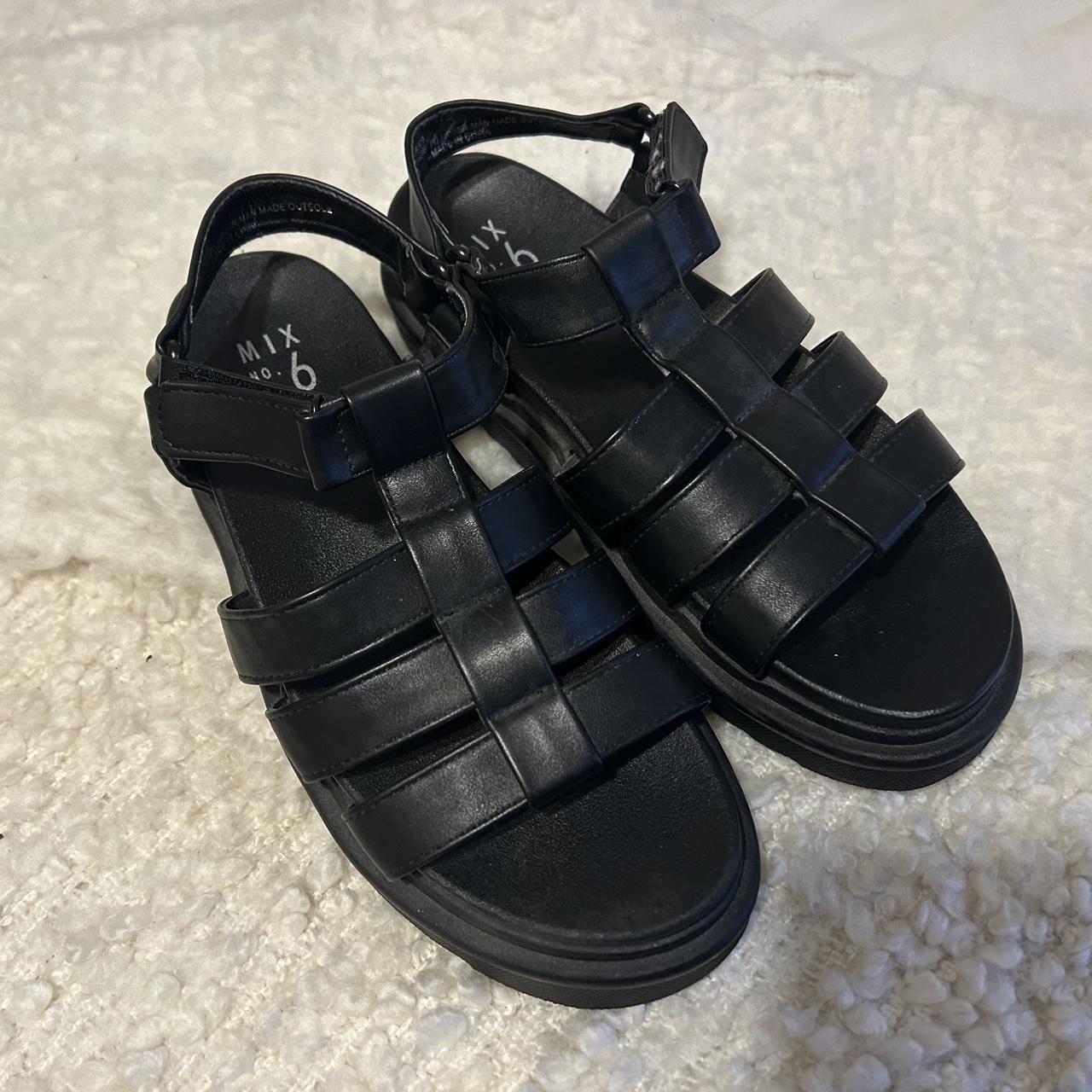 black Mix No. 6 gracie platform sandals - Depop