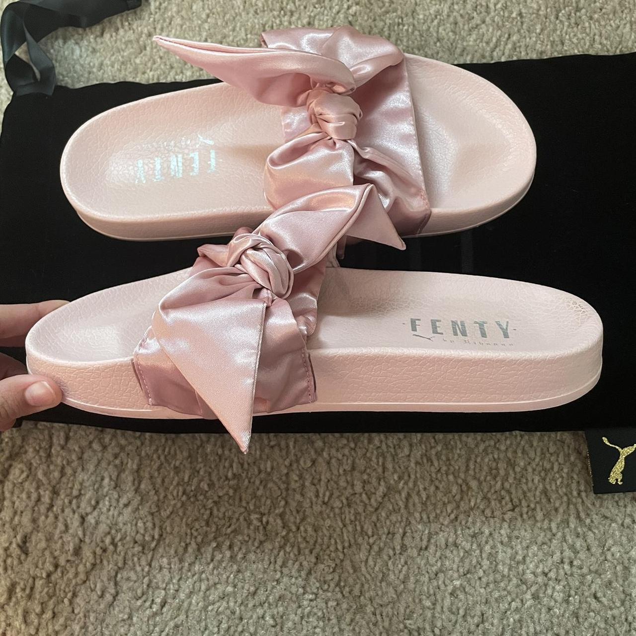 FENTY by Rihanna Puma Slides baby pink fenty puma. Depop