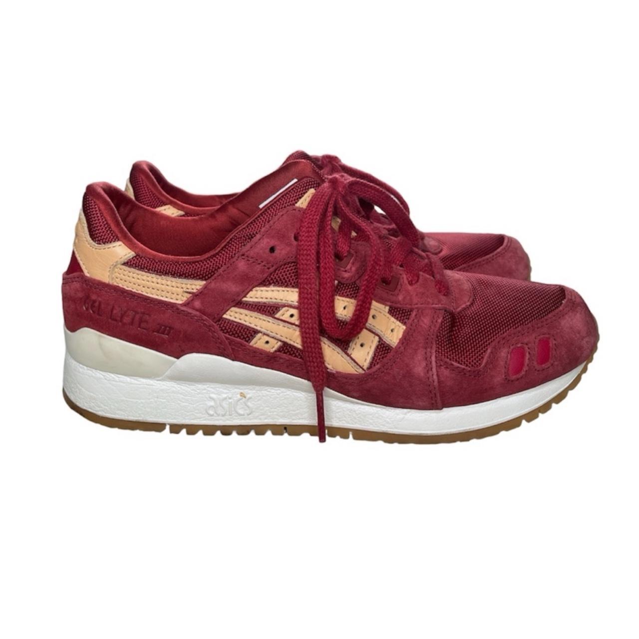 Asics gel lyte iii burgundy tan best sale