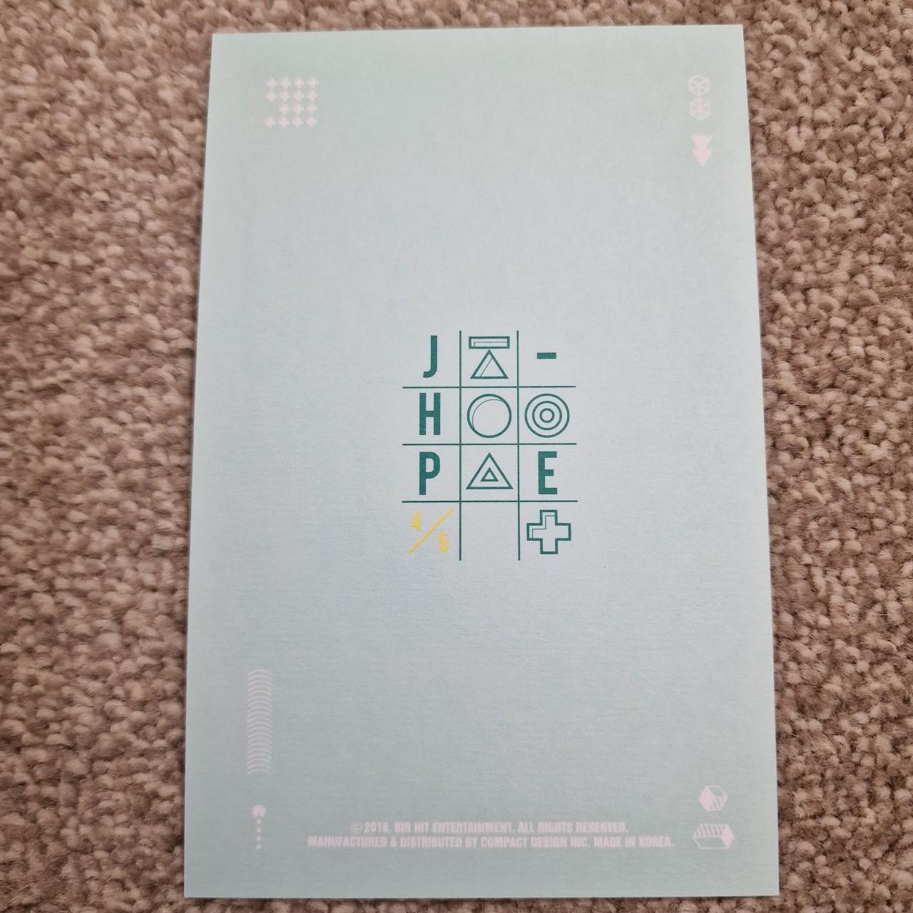 BTS 3RD Muster - Jhope Postcard Photoset Instant | Depop