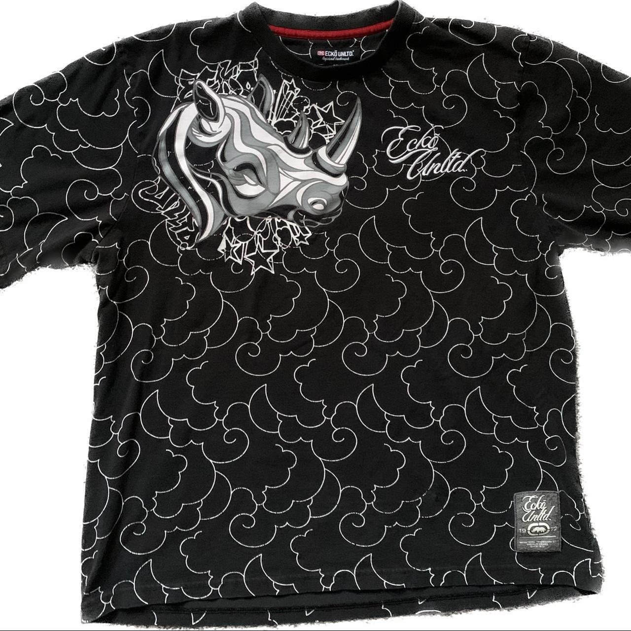 vintage ecko unlimited team racing shirt size - Depop