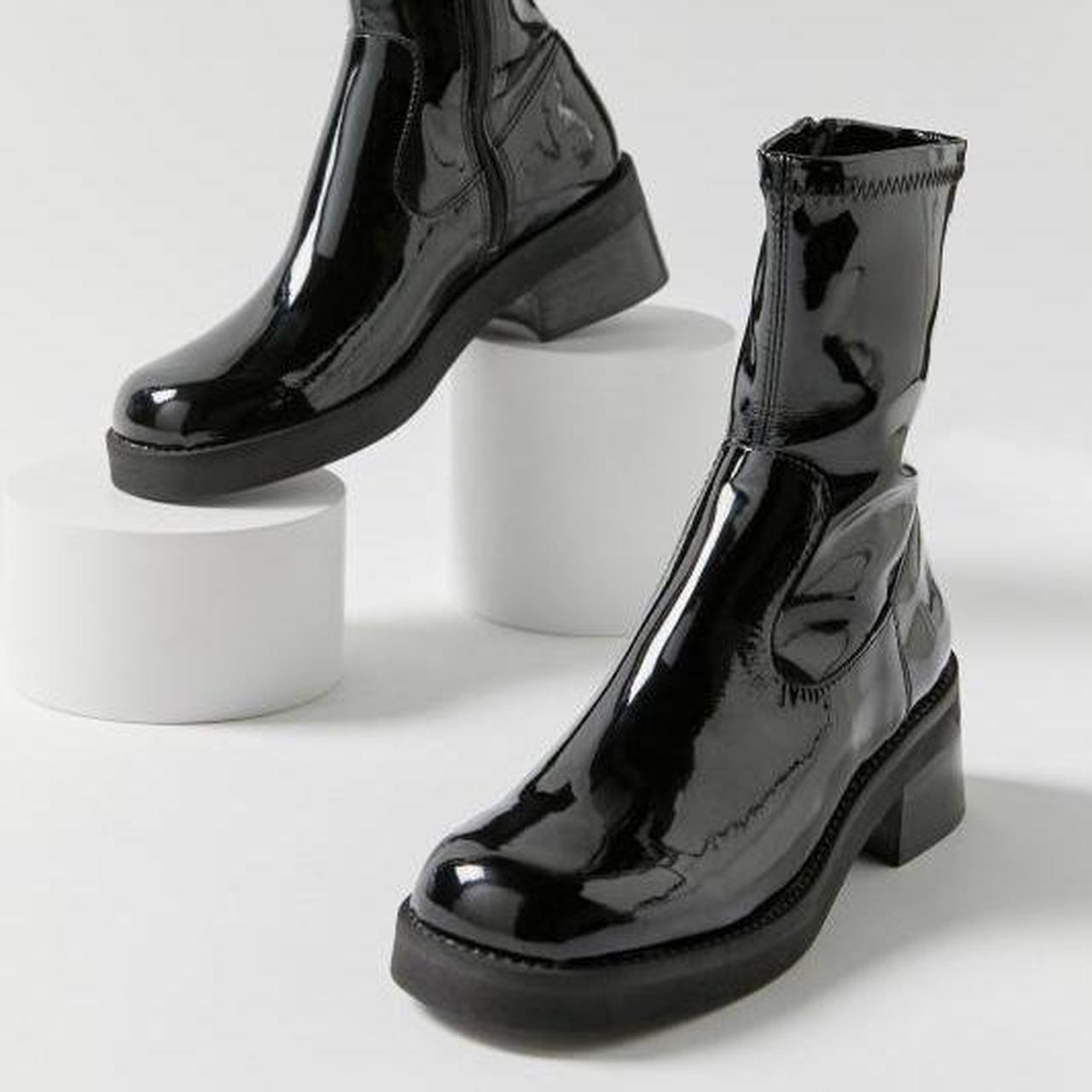 oliana black leather boots