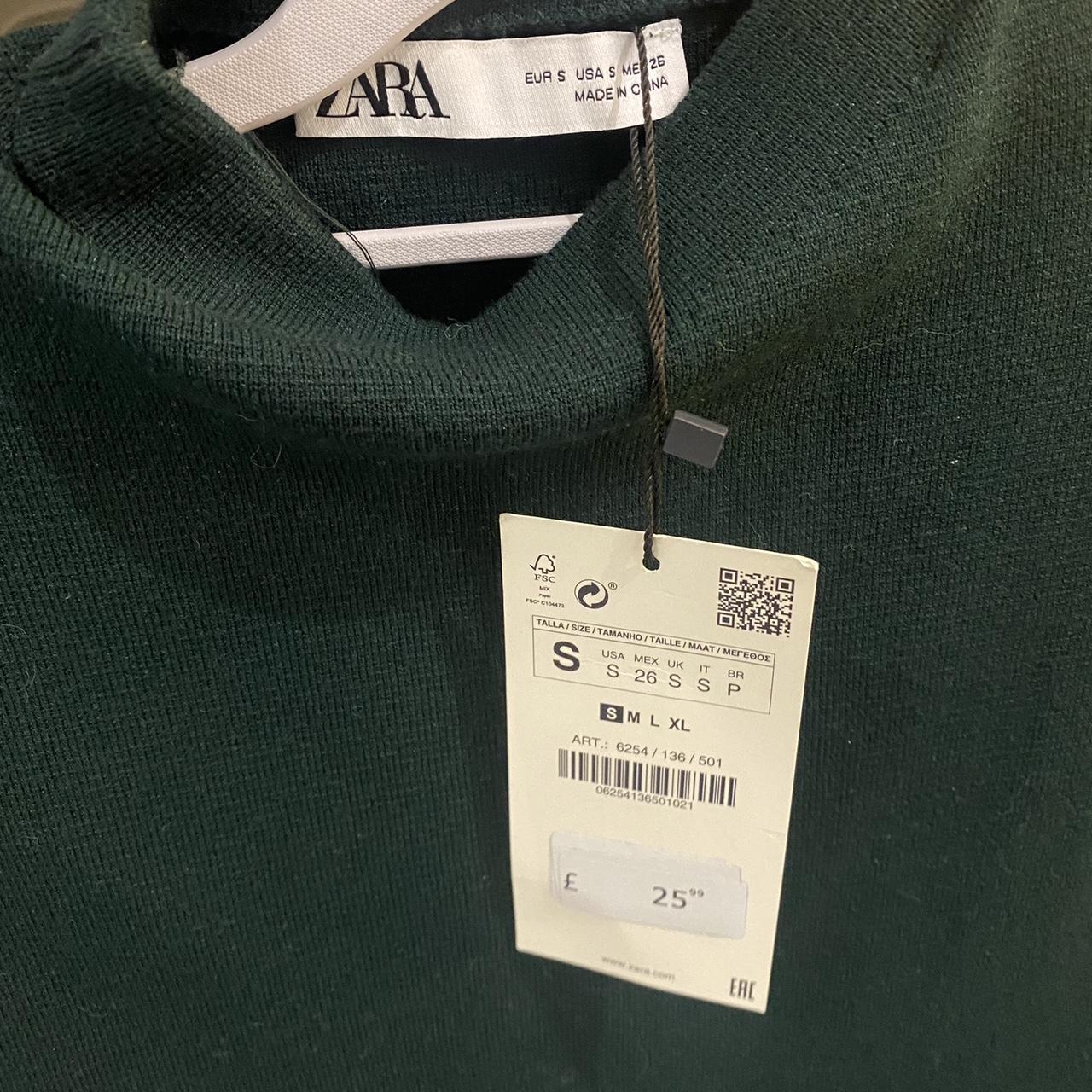 Zara Women's Green Veststankscamis Depop
