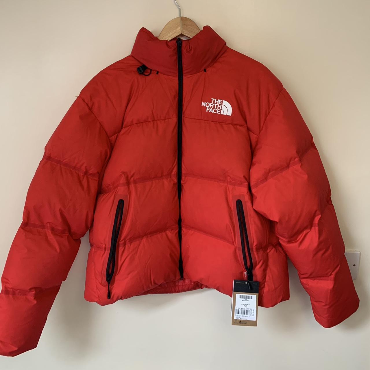 North Face Nuptse Jacket Red Large Brand New With - Depop