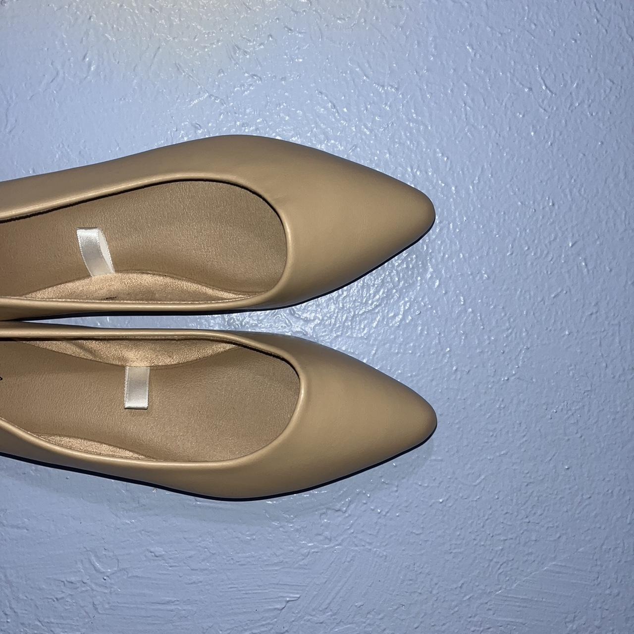 Target Women's Cream and Tan Ballet-shoes | Depop