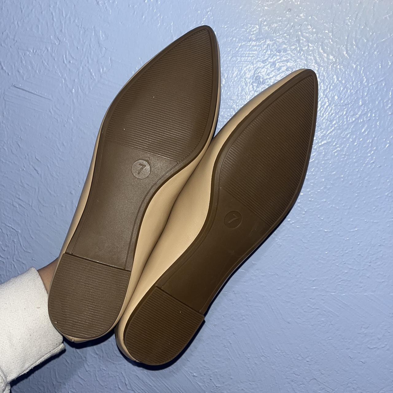 Target Women's Cream and Tan Ballet-shoes | Depop