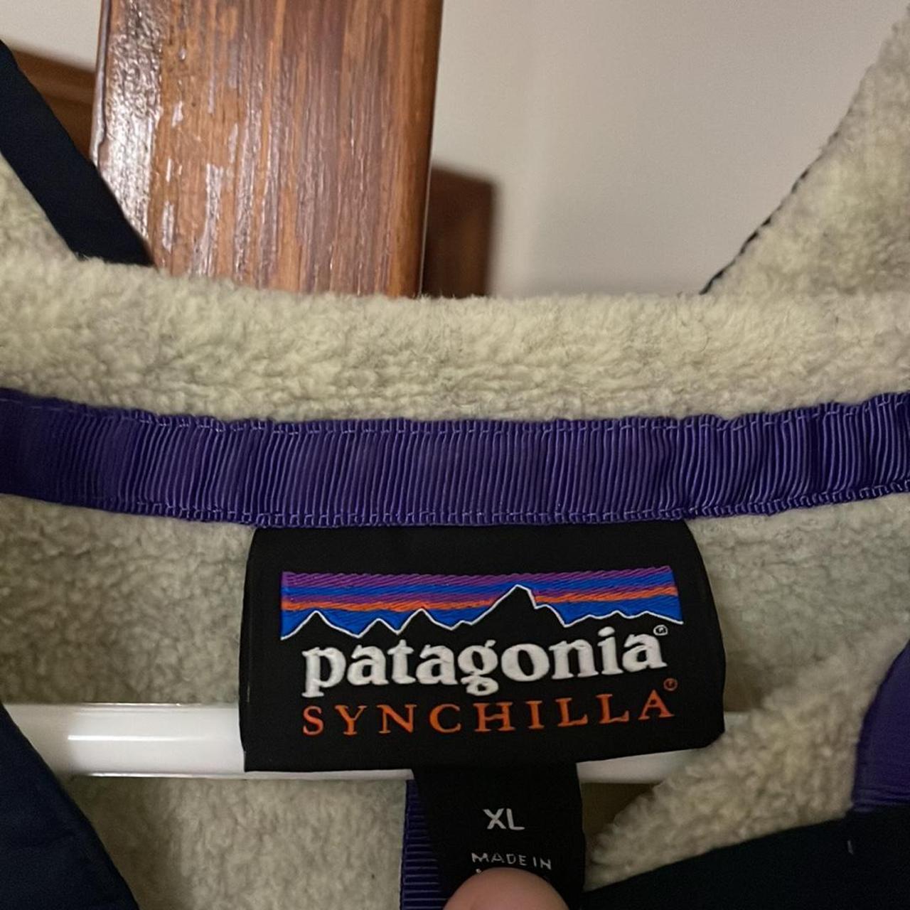 Men’s Patagonia Synchilla Tan/Navy This color combo... - Depop