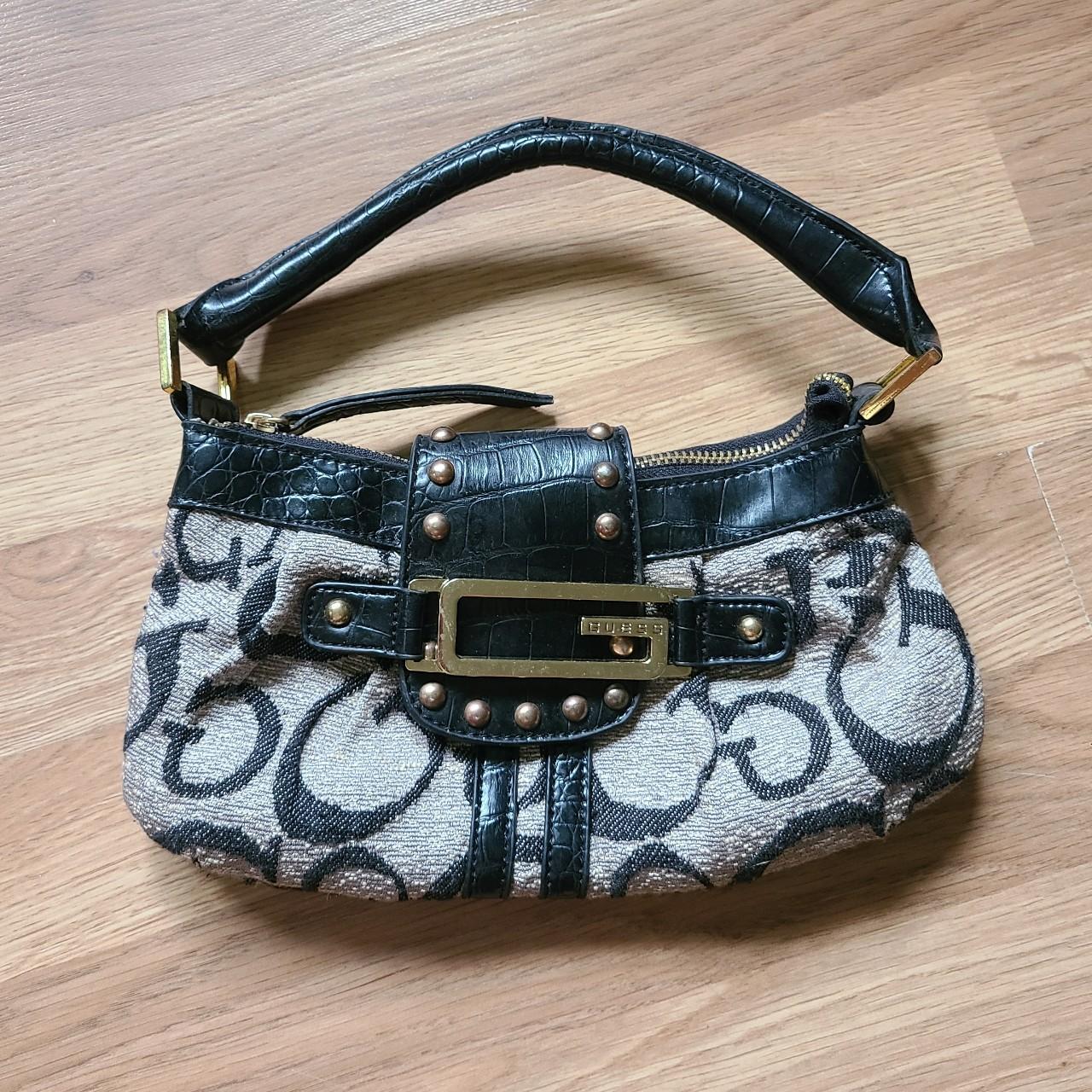 Handbag GUESS Beige in Cotton - 40266757