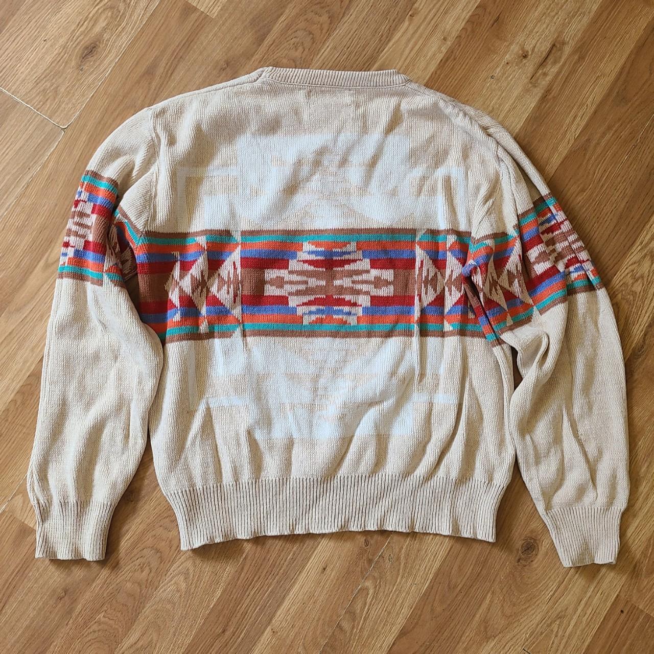 Pendleton Women's Sweater - Cream/Multi - M – vin… - image 2