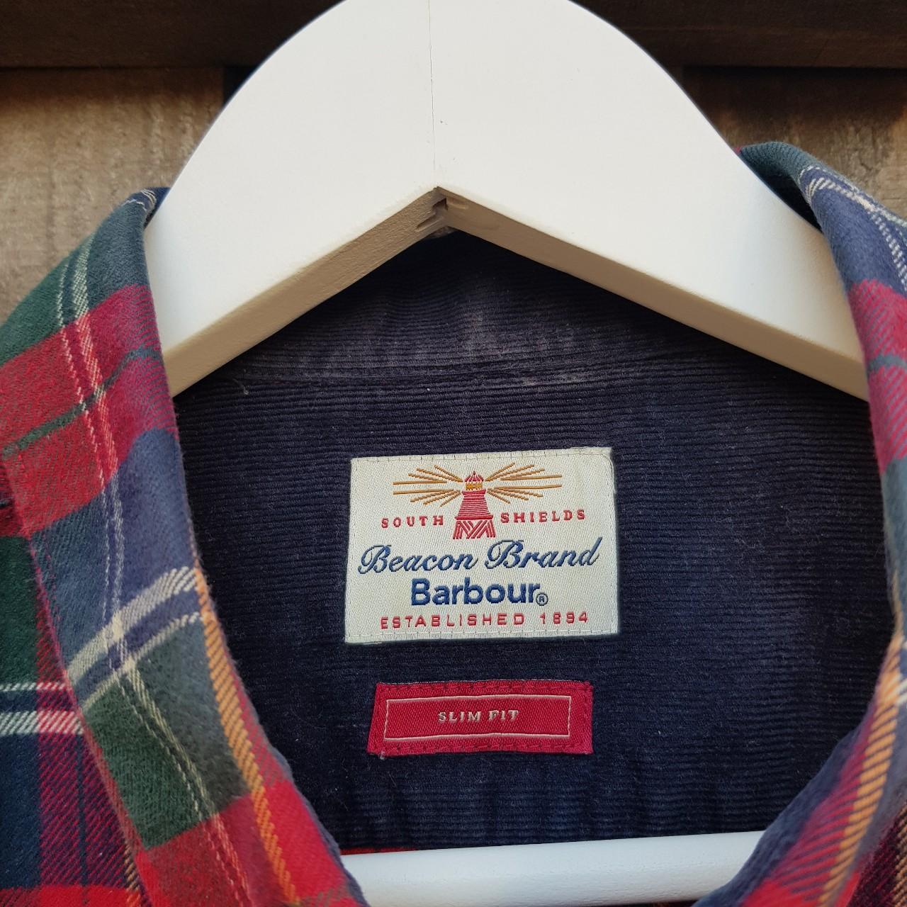 Barbour, slim fit, plaid shirt. Great quality, warm... Depop