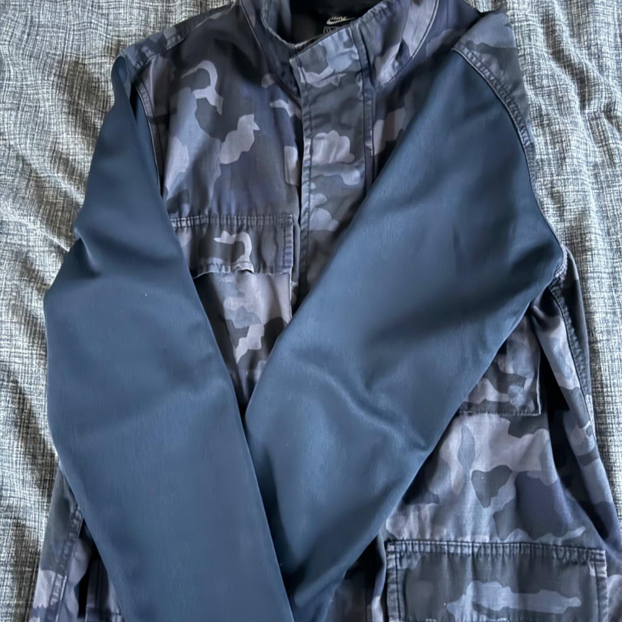 Nike NSW Sportswear Mens Jacket Camo Navy size small Depop