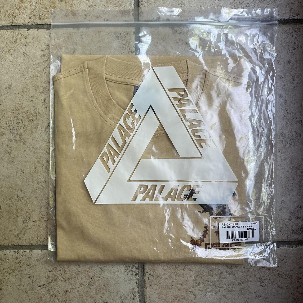 Palace Oakley T-Shirt Sand Size Small Brand New, In... - Depop