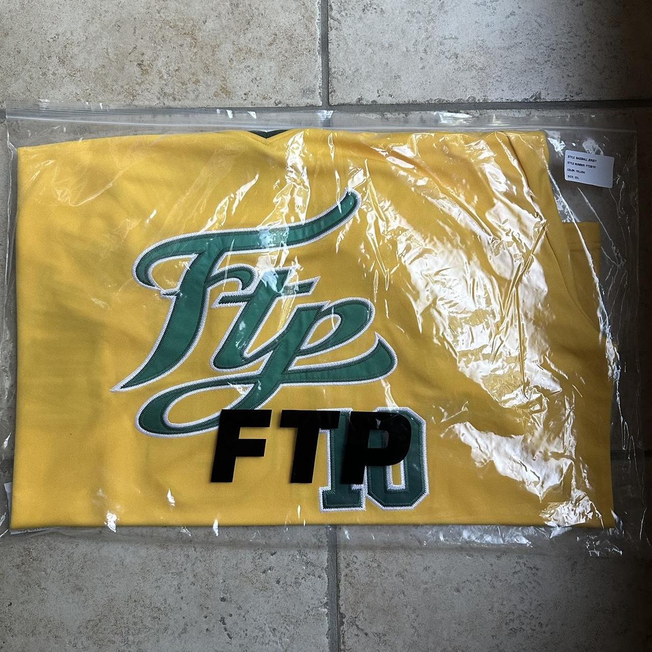 FTP Script Pullover Baseball Jersey Light Blue