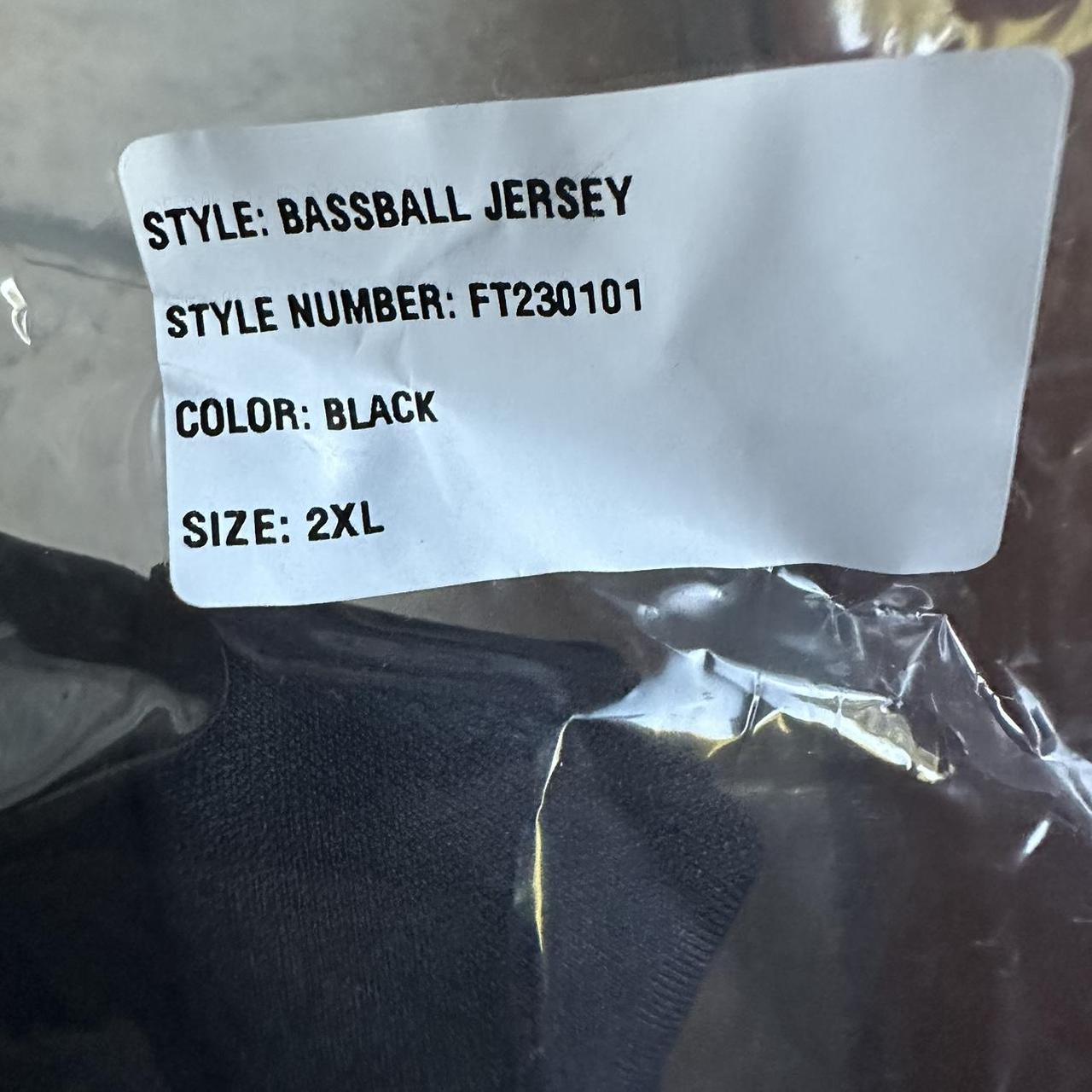 FTP Script Pullover Baseball Jersey Black