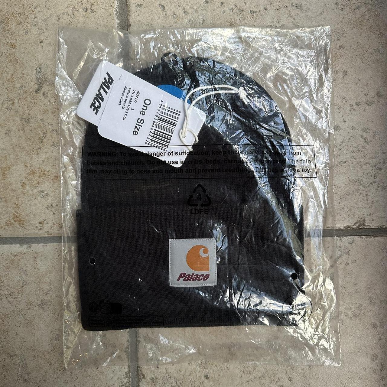 Palace Carhartt WIP Watch Hat Beanie Black Brand... - Depop