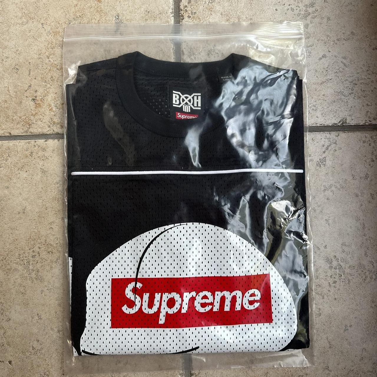 Supreme Bounty Hunter Mesh Moto Jersey Black Size... - Depop