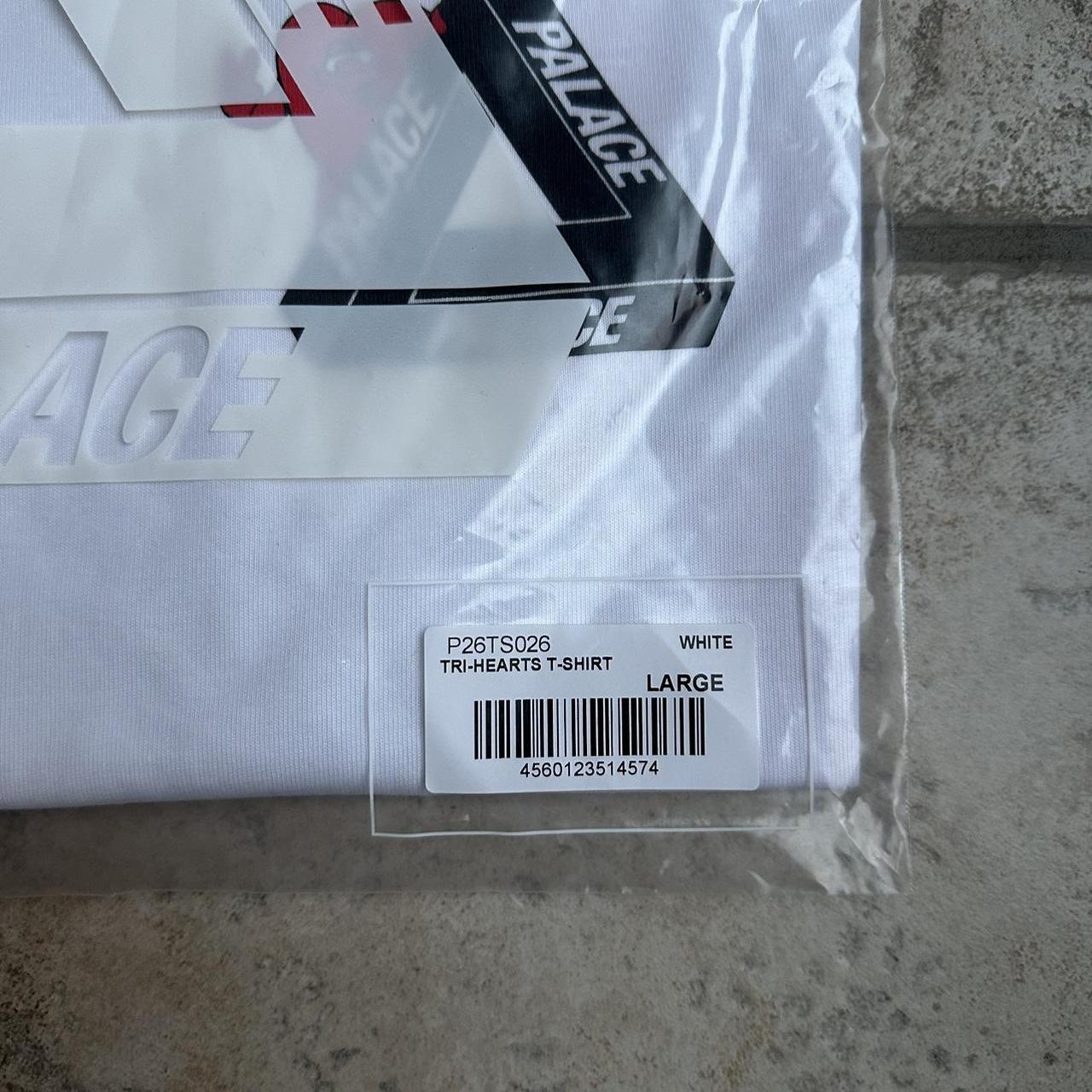 Palace Tri-Hearts T-Shirt White Size Large Brand... - Depop