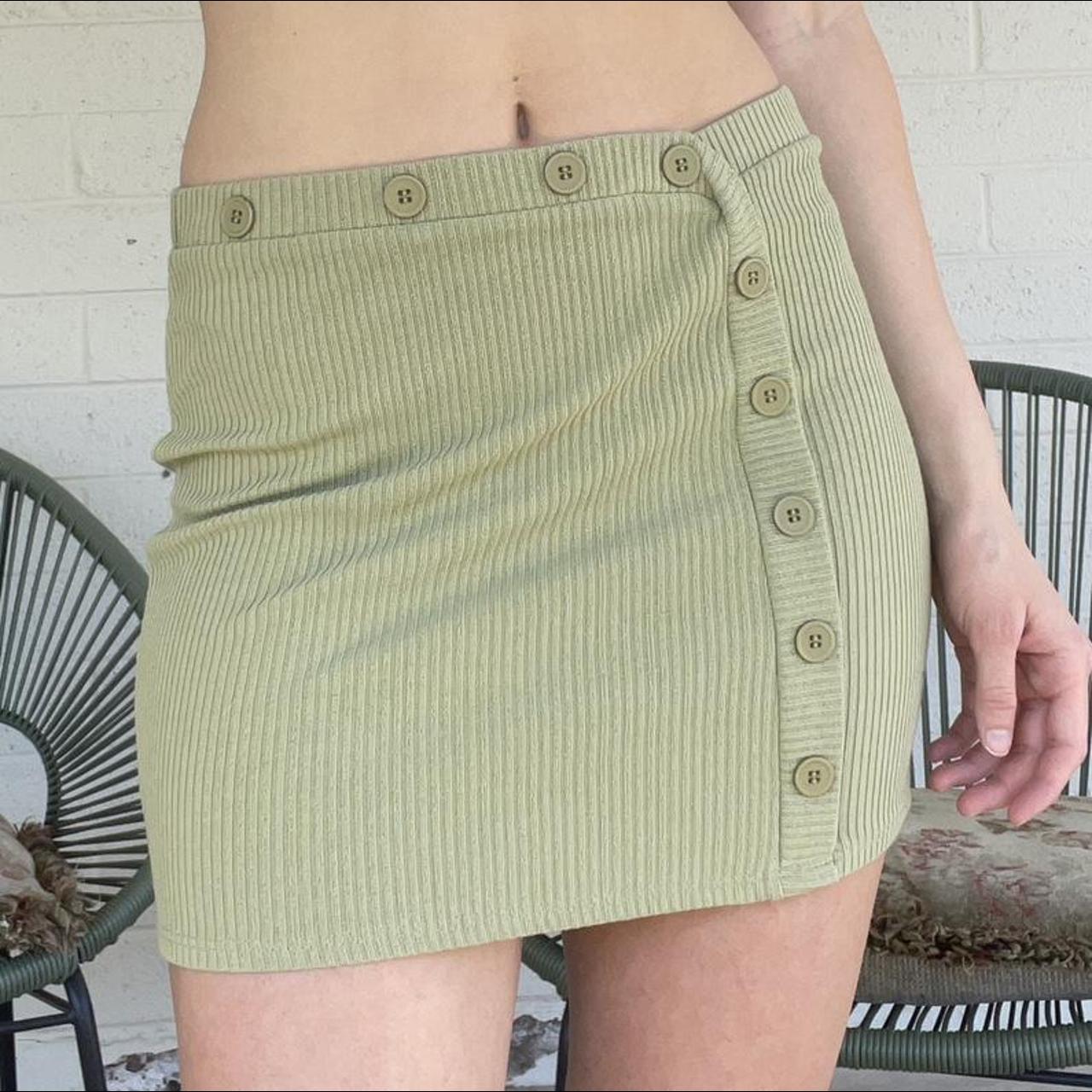 Olive green skirts clearance 60