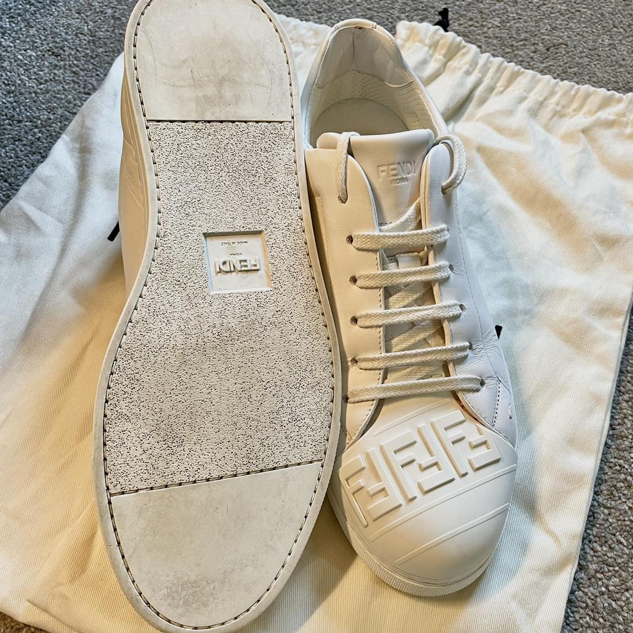 womens white fendi trainers